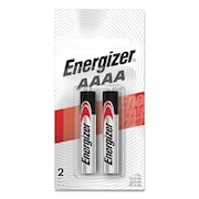 ENERGIZER MAX Alkaline AAAA Batteries, 1.5 V, PK2 PK E96BP-2
